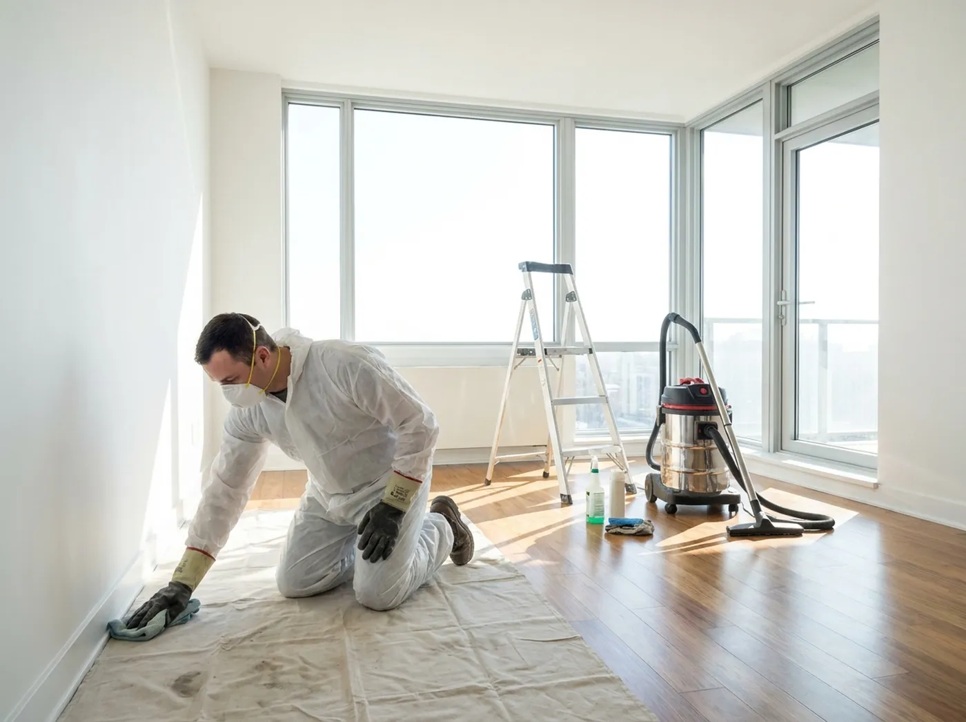 Frisch renovierte Wohnung nach der Bauendreinigung